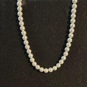 Elegant White Pearl Necklace